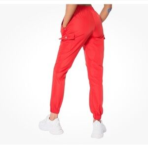 New Superdown Red Pull On Missy Jogger Pants - Size M
